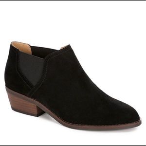 Lucky Brand Leather Black Ankle Bootie